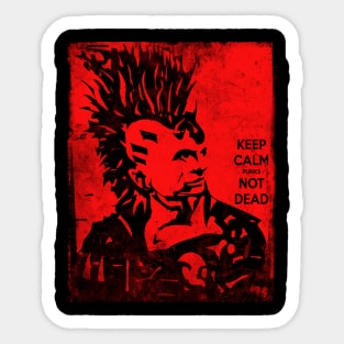 punks not dead Sticker